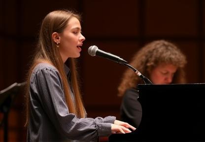 Student performing with piano thumbnail