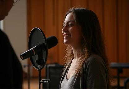 Student singing during a lesson thumbnail